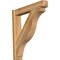 Ekena Millwork Funston Craftsman Rough Sawn Outlooker, Western Red Cedar, 6"W x 34"D x 34"H OUT06X34X34FST04RWR - alternate 1